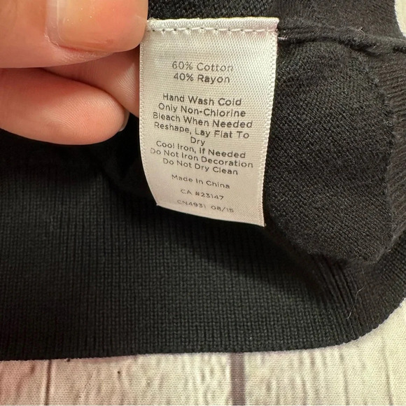 talbots petites beaded pearls crew neck sweater large holiday glam - Picture 8 of 8